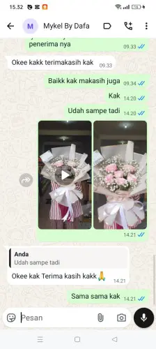Testimonial Buket Bunga setia budi medan