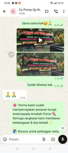 Testimonial Papan Bunga setia budi medan