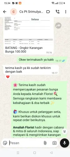 Testimonial Papan Bunga setia budi medan